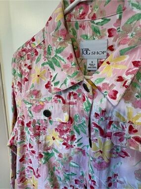The Loop Shop Pink Floral Button-Up Jacket